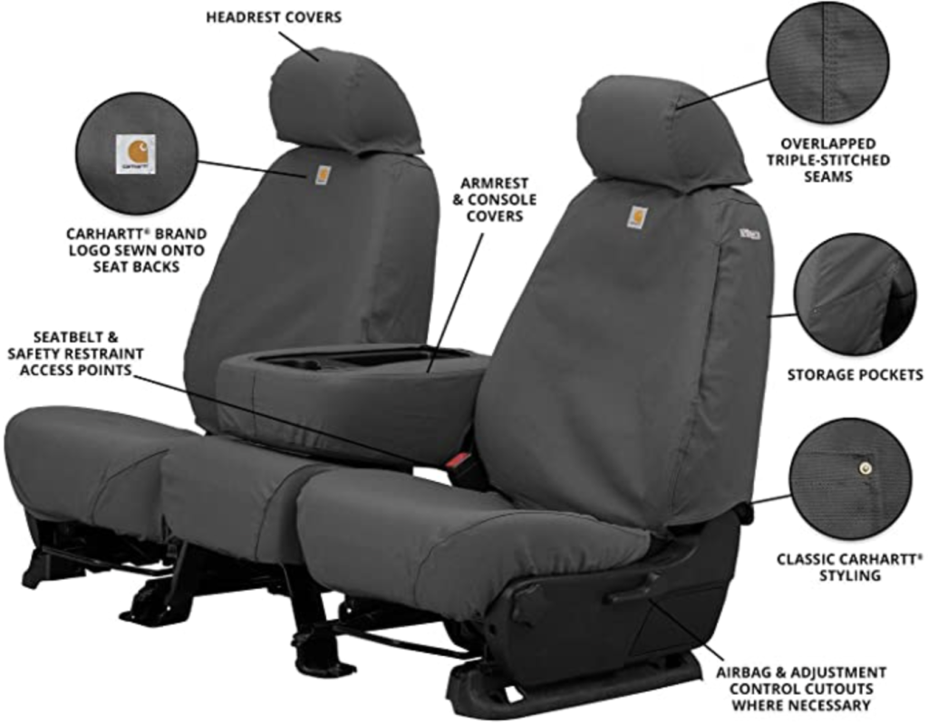 Carhartt SeatSaver Front Row Custom Fit Seat Cover for Select Ford F