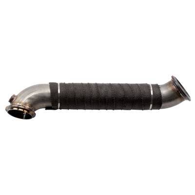 Wehrli Custom Fabrication - Wehrli Custom Fabrication 3" Stainless Steel Downpipe, 2011-2015 GM 6.6L LML