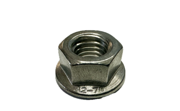 Fastenal - M10 X 1.5 Stainless Steel Serrated Flange Nut