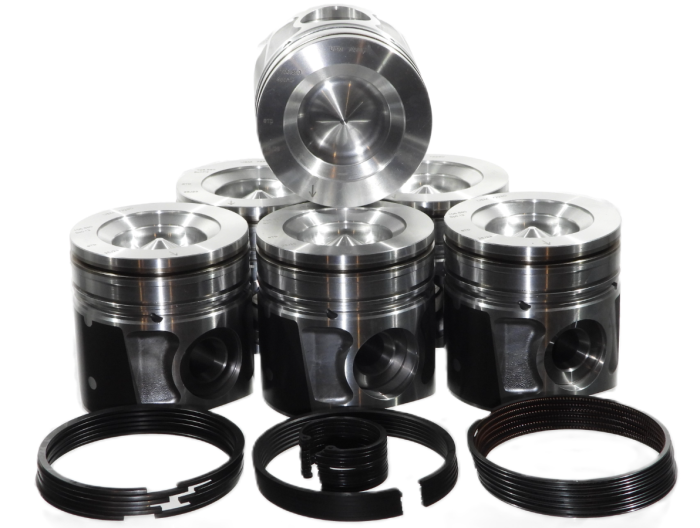 Dualoy Pistons - Dualoy Piston Kit With Rings, 2019-2024 6.7L Cummins