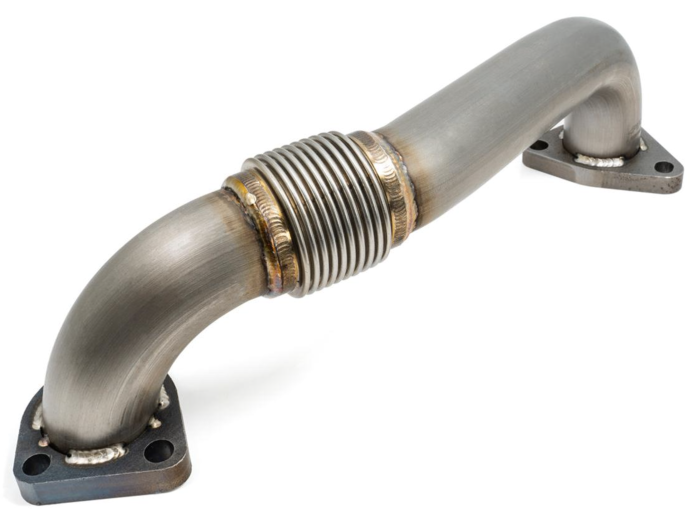PPE - PPE Drivers Side LONG Up-Pipe For PPE Exhaust Manifolds (Compound Turbo ONLY)