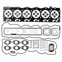 Mahle - Mahle Head Set, 2003-2007 5.9L Cummins (With 1.20MM Service Specific Over-Bore Head Gasket)