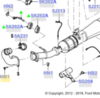 Ford - Ford OEM Downpipe To Exhaust Flange Pipe Bolt, 2011-2016 6.7L Powerstroke - Image 2
