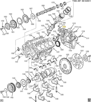 GM - Genuine GM Rear Engine Cover Adapter Housing Gasket, 2001-2016 GM 6.6L Duramax - Image 2