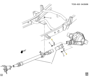 GM - Genuine GM U-Joint Strap Retainer - Image 2