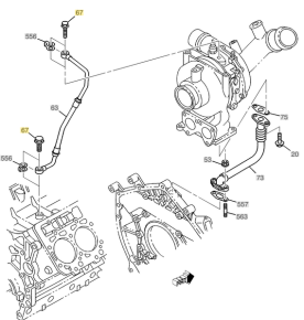 GM - Genuine GM Turbocharger Feed Line Banjo Bolt (Upper Or Lower) 2001-2010 GM 6.6L - Image 2