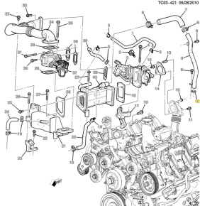 GM - Genuine GM EGR Cooling Pipe O-Ring Seal, 2011-2016 6.6L LML - Image 2