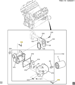 GM - Genuine GM Battery Mount Bolt OR Engine Oil Cooler Mounting Bolt - Image 2