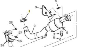 GM - Genuine GM Exhaust Downpipe V-Band Clamp, 2001-2014 6.6L Duramax - Image 2