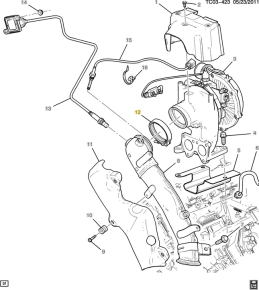GM - Genuine GM Turbo To Downpipe V-Band Clamp, 2004.5-2016 GM 6.6L Duramax - Image 2