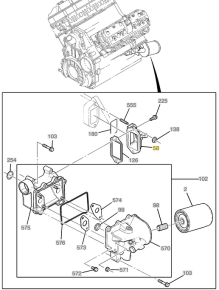 GM - Genuine GM Engine Oil Cooler Adapter, 2007.5-2010 GM 6.6L LMM - Image 3