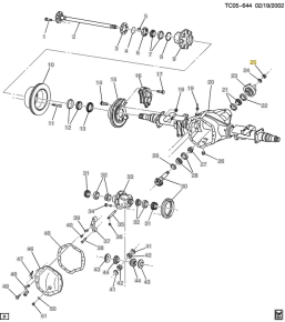 GM - Genuine GM Rear Differential Pinion Nut - Image 2