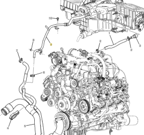 GM - Genuine GM HVAC Heater Outlet Hose, 2012-2014 GM 6.6L LML Duramax - Image 2