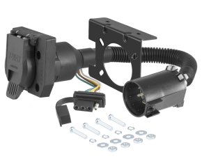 Curt Dual-Output 7 & 4-Way Connector (Plugs Into USCAR)