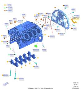 Ford - Ford OEM Crankshaft Position Sensor Cover Brace, 2011-2026 6.7L Powerstroke - Image 2
